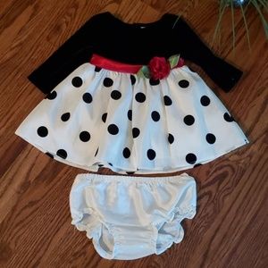 Baby Girl's Polka Dot Party Dress
